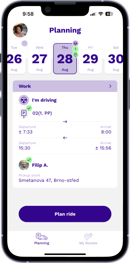 Phone with the Yedem app mockup